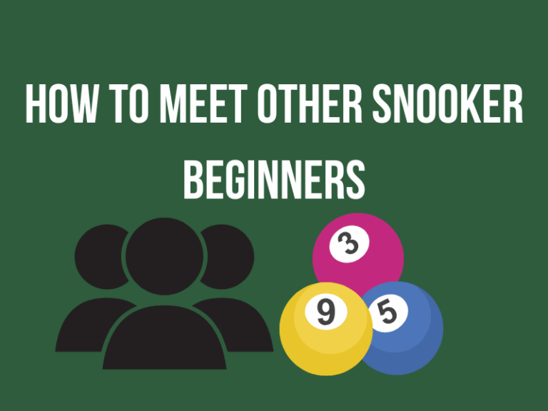 How to Meet Other Snooker Beginners