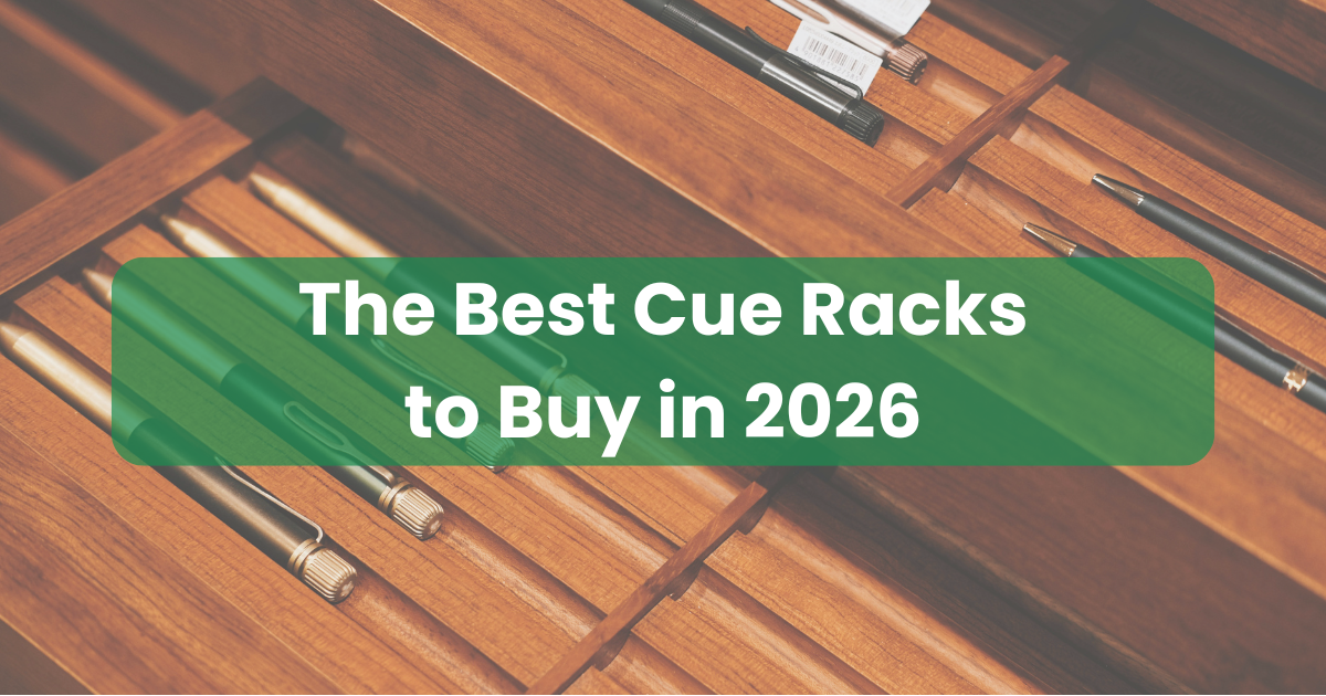 A set of cue racks side by side