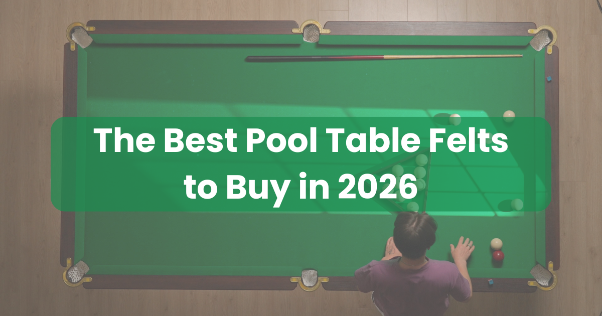 An aerial shot of a pool table before a game