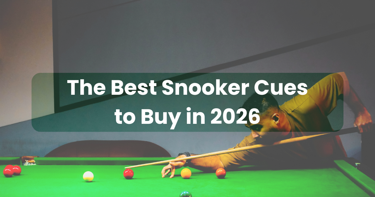 Somebody preparing to take a shot in snooker